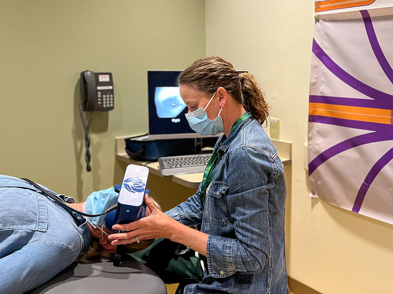 Julia Noreika, PT, DPT, testing for BPPV 