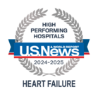 U.S. News Heart Failure badge - 2024-2025