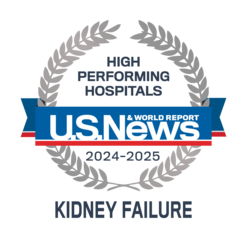 U.S. News Kidney Failure badge - 2024-2025