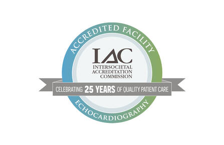 IAC 25 Years of Excellence in Echocardiography Seal