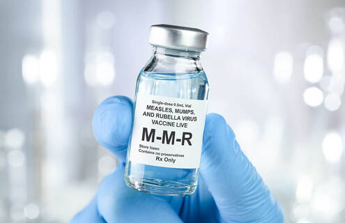 Image of children's measles vaccination