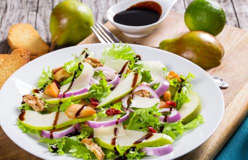 Autumn harvest pear salad