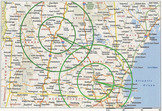 DHART flight area map