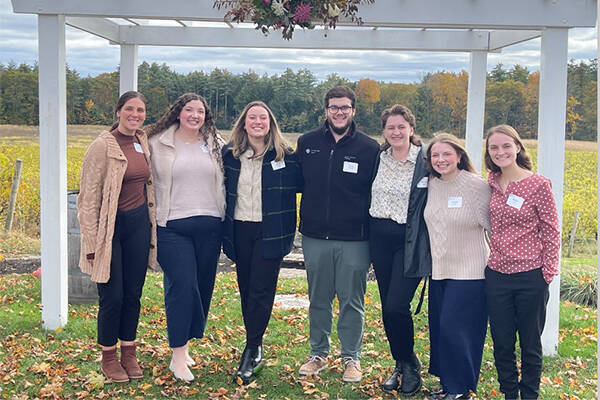 2023-2024 PGY-1 residents standing in a group outside