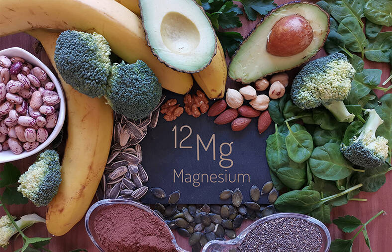 Healthy food with magnesium